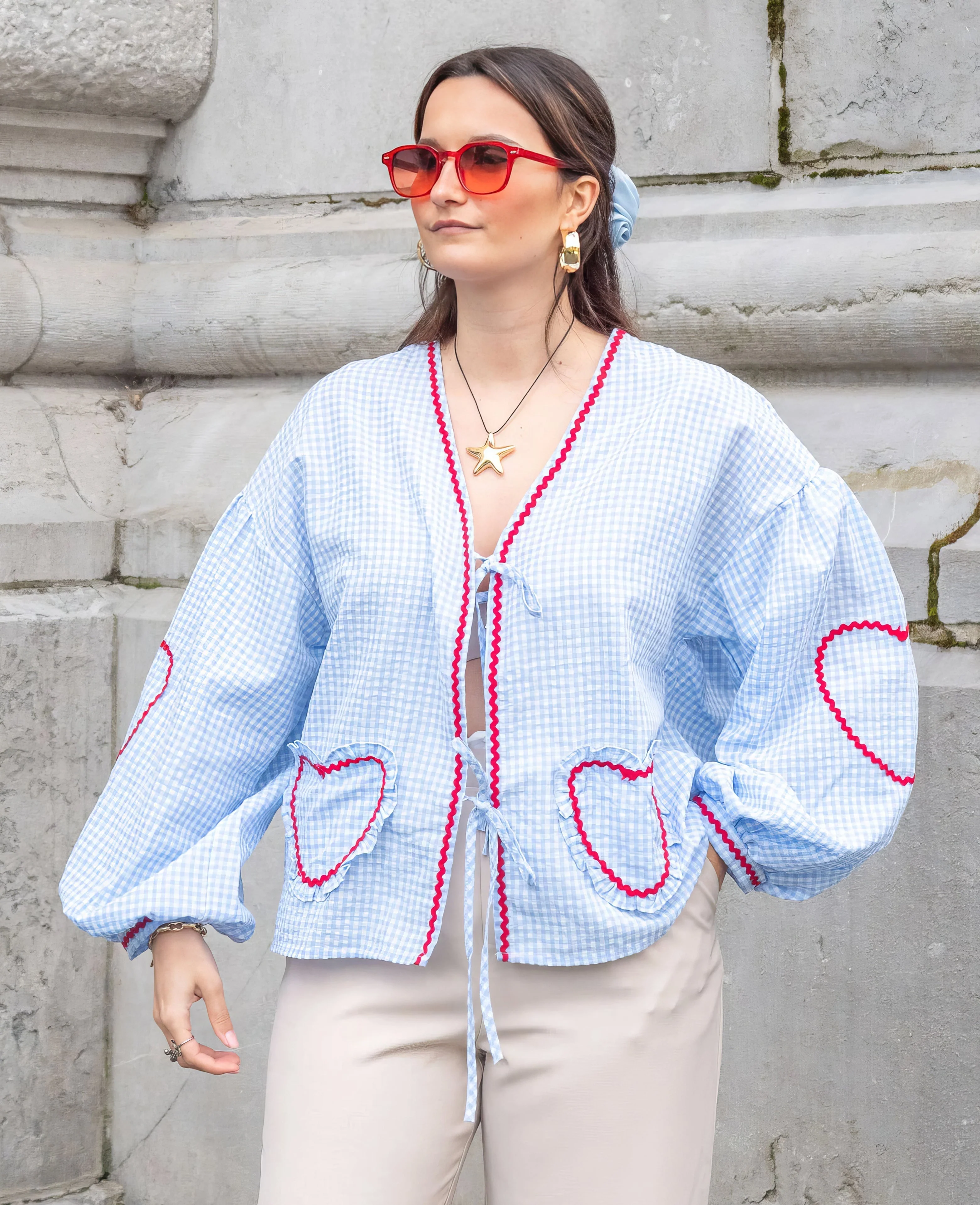 Betty | Romantic Heart Blouse for Stylish Women - Image 6