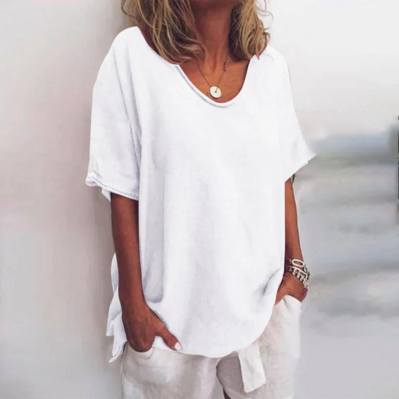 Denise | Stylish Loose Blouse with Tummy Coverage - Image 3
