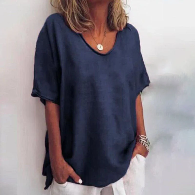 Denise | Stylish Loose Blouse with Tummy Coverage - Image 7