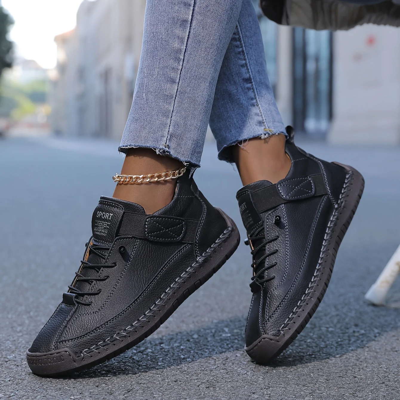 Donna | Orthopedic Lace-Up Sneakers - Image 4