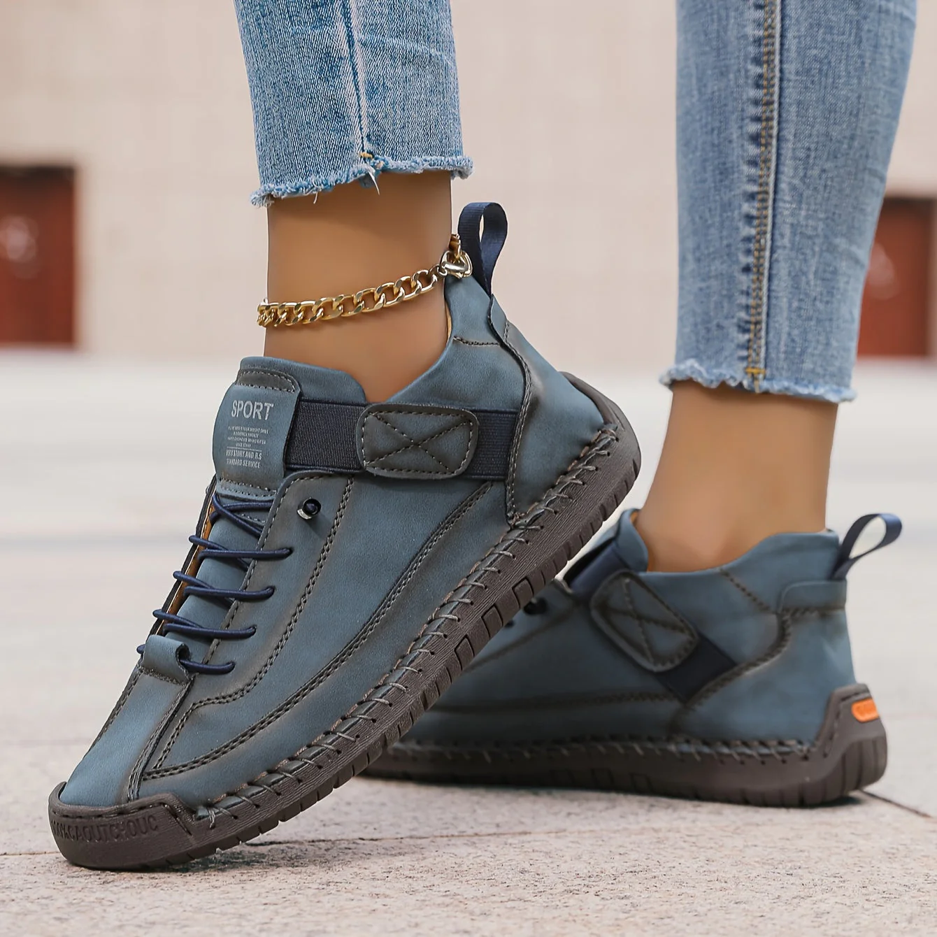 Donna | Orthopedic Lace-Up Sneakers - Image 8