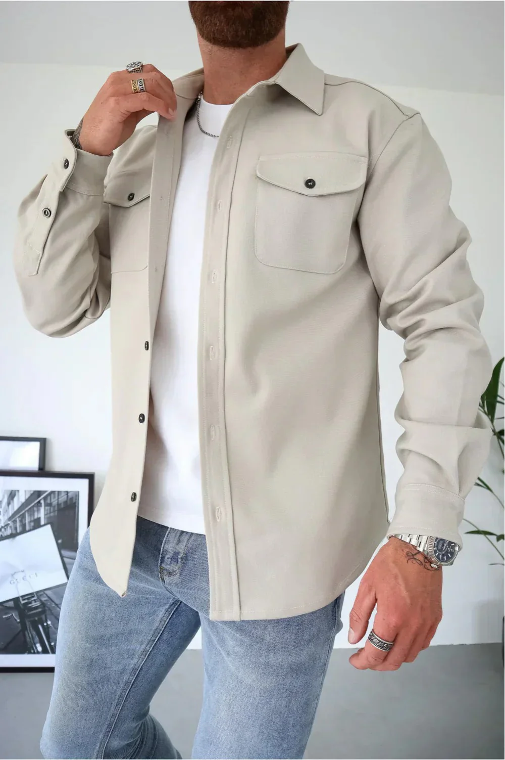 Elijah | Stylish Casual Overshirt - Image 8