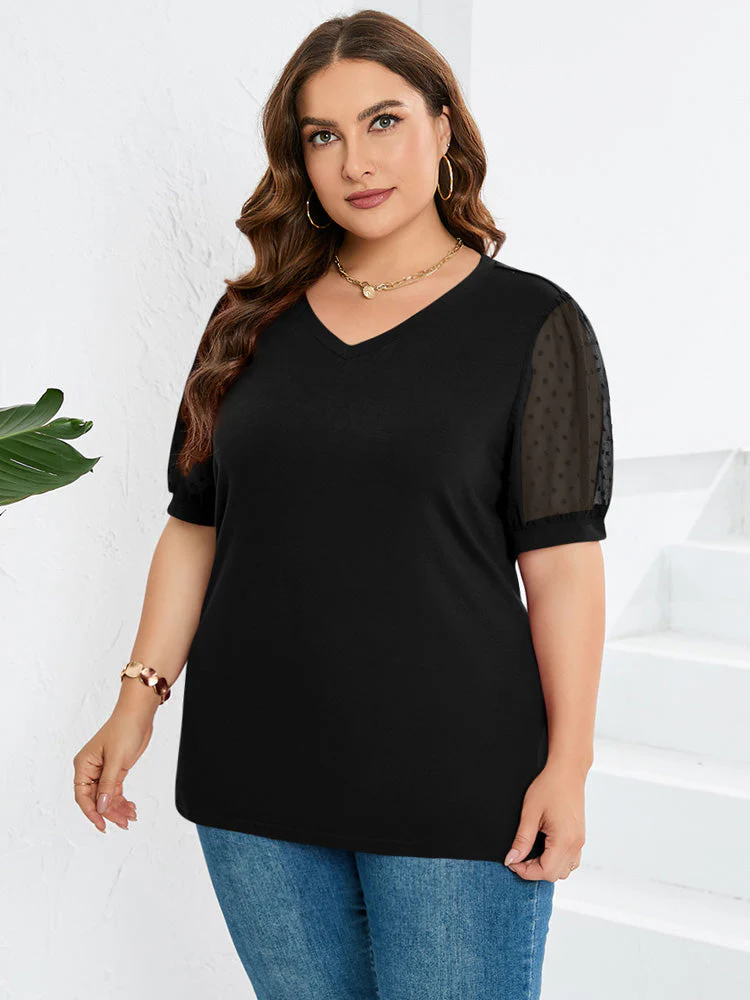 Janne | V-Neck Sleeve Belly Cover Top for Everyday Elegance - Image 5