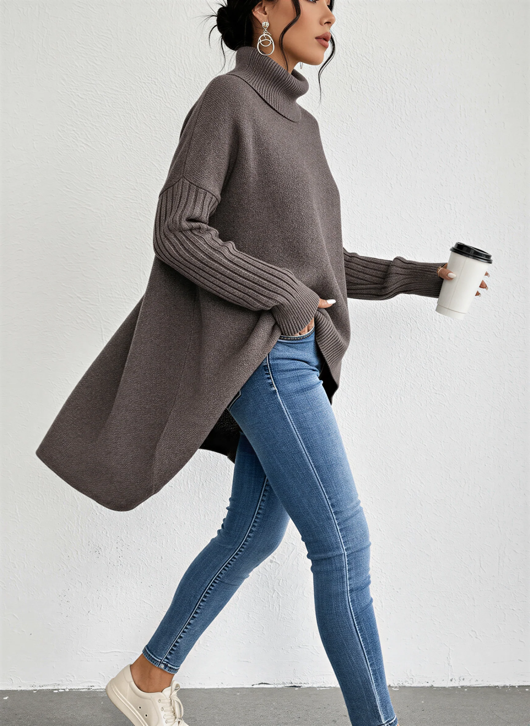 Kristin | Oversize Turtleneck Jumper for Women - Image 7