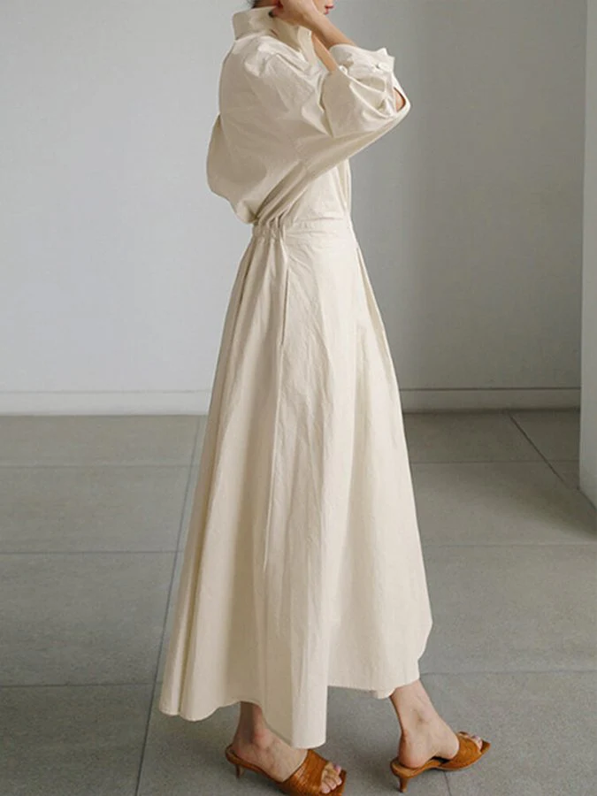 Mathilda | Elegant Shirt Dress with Buttons - Image 3