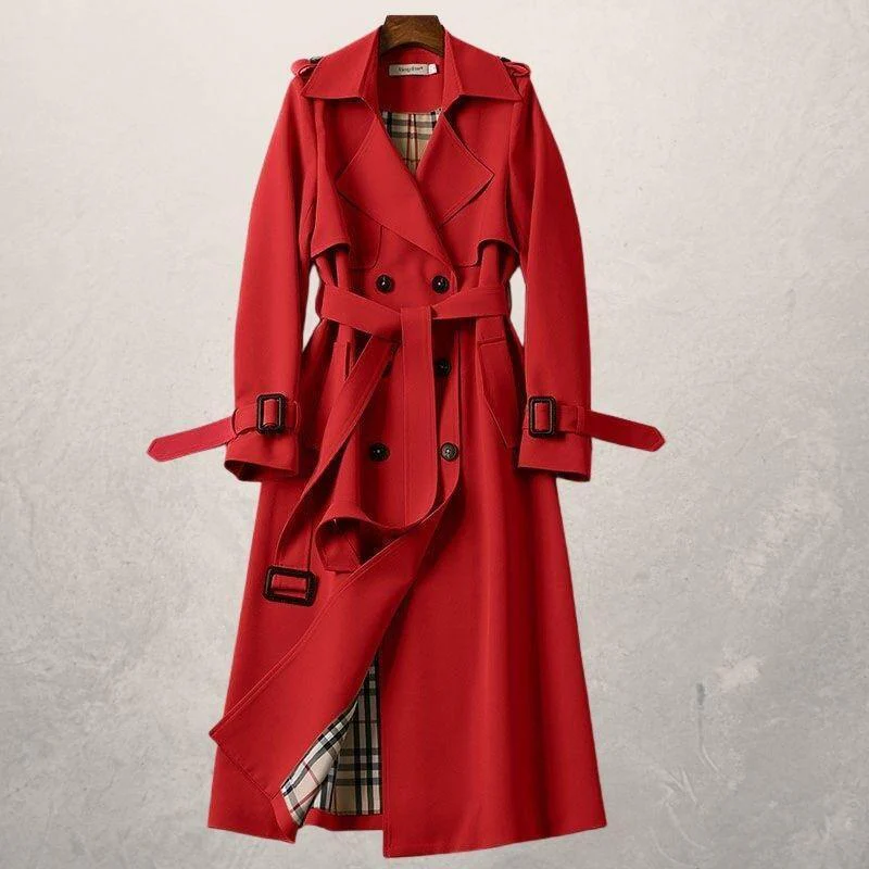 Reagan | Women's Double Breasted Trench Coat - Image 6
