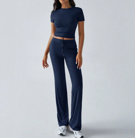 Roxanne | Women's Cropped Two-Piece Set - Image 7