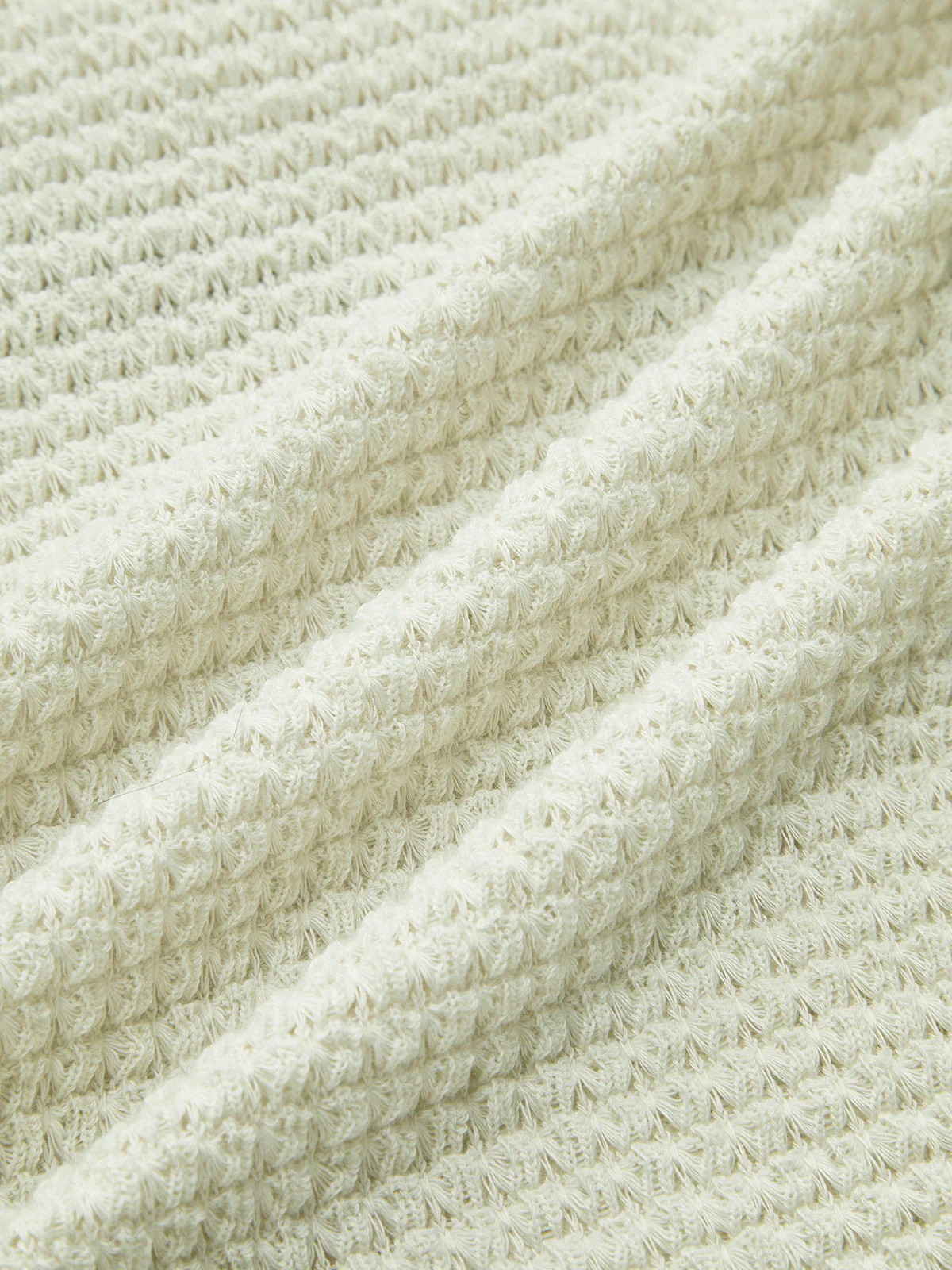 Sage | Women's Fitted Waffle Knit Long Sleeve Top - Image 6