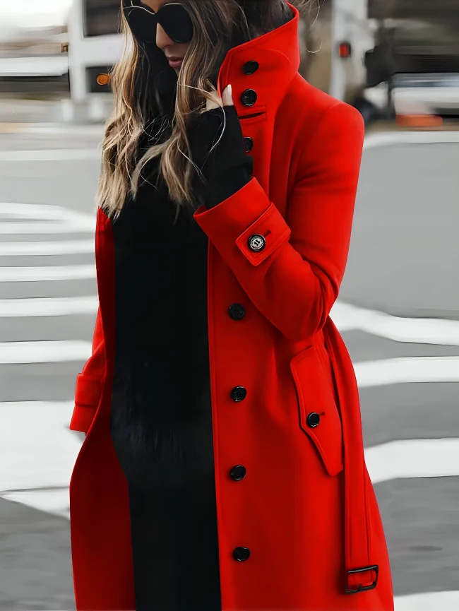 Sandra | Women's Belted Trench Coat - Image 3