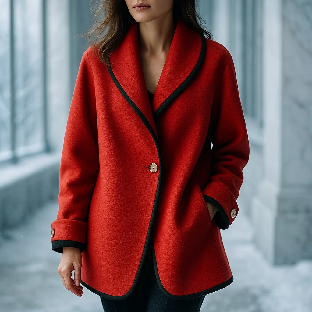 Serena | Women's Single-Breasted Trim Coat - Image 5