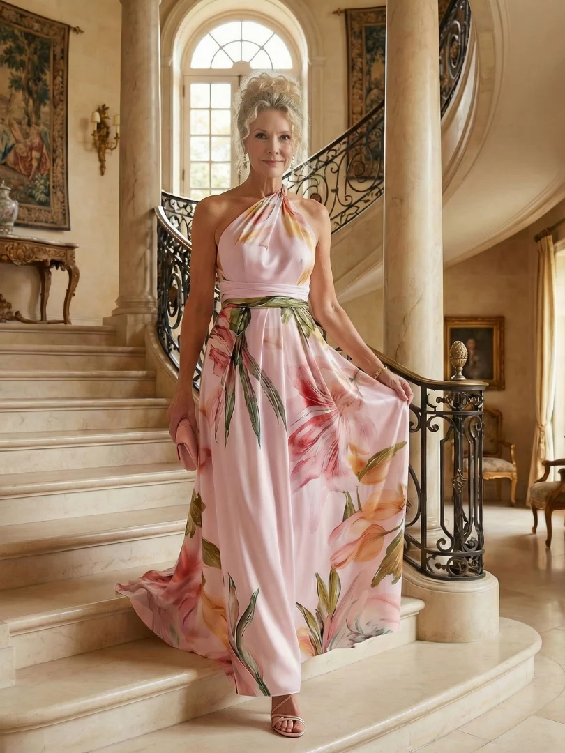 Women's Halter Maxi Dress - Image 13